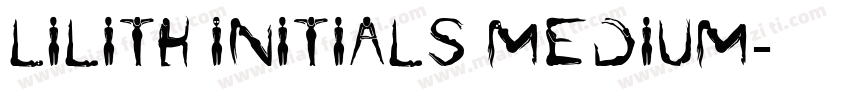Lilith Initials Medium字体转换